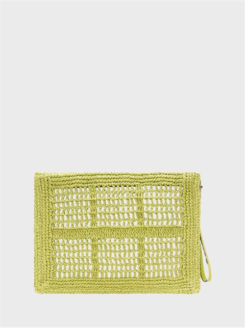 Pochette Ella in rafia lavorata all'uncinetto TORY BURCH | 183254300